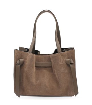 Bolso Shopper Ante con Nudos · Taupe