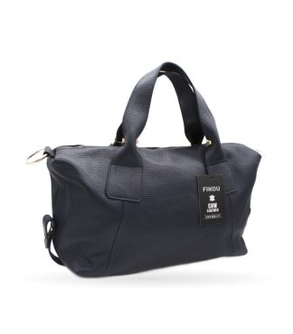 Bolso Bowling Piel · Azul marino